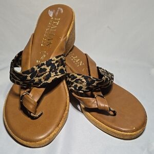 Italian Shoemakers Brown Leopard Women's Sandals